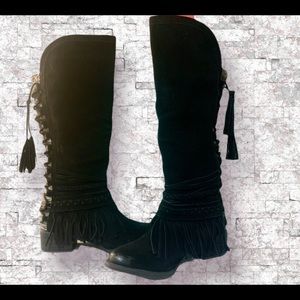 Naughty Monkey Zara Fringe Boots